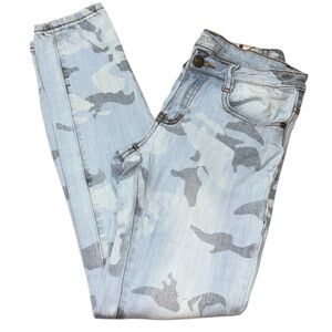 Stylish Camouflage Women Jeans